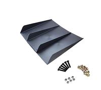 Szwaldaper Universal Negro ABS alerón Trasero del Coche decoración Aleta 4 Aletas difusor de Parachoques Trasero Labio 22 X 21 Szwaldaper