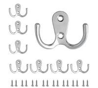 SZWLJ Ganchos Dobles 8 Pcs Plateado