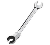 SZXBCLL 1PC Llave de trinquete de Cabeza Flexible Abierta de 17 mm, Llave de trinquete métrica con 74 Dientes, Llave de trinquete de Tubo de Acero al Cromo vanadio