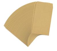 SZXMDKH 110 sobres pequeños marrones, sobres de papel kraft para guardar objetos pequeños, semillas, monedas, salarios, 10 x 6 cm