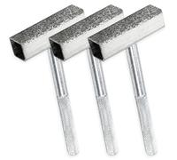 SZXMDKH 3 piezas de molienda de diamante de la rueda de molienda del aparador de piedra del banco de la amoladora herramienta de vestir para pulir las ruedas de desbarbado, plata