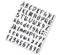 SZXMDKH 720 piezas 10 hojas de vinilo negro letras adhesivas y números y puntuación, vinilo negro alfanumérico impermeable letras para buzón, letreros, ventana, puerta, etc