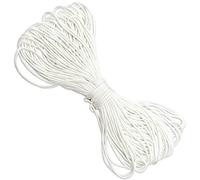 SZXMDKH Cable de ciego romano de 2 mm, 20 metros, cordón trenzado blanco, cuerda blanca, cuerda de imagen, cuerda elevadora, cuerda de nailon trenzada, cuerda colgante para persianas de manualidades