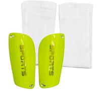 SZXMDKH Espinilleras de Fútbol, Talla M, Negro+Verde, para niños de 6-14 años