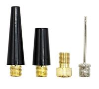 SZXMDKH Juego de agujas de bomba de bola de 4 piezas, kit de inflador de aguja, adaptador de boquilla de aguja, kit de adaptador de válvula de aguja, bomba de bola