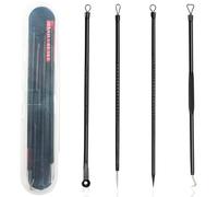 SZXMDKH Kit de herramientas para puntos negros negros, agujas de acné de acero inoxidable, herramienta exprimidora de puntos de doble cara, kit de herramientas para eliminar espinillas, eliminación de