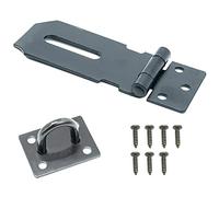 SZXMDKH Pasador de puerta, 7,62 cm (3 pulgadas) de acero inoxidable, pasador con grapa para cobertizo, pestillo de puerta de cobertizo, pestillo de puerta resistente, pasador de seguridad con grapa