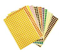 SZXMDKH Pegatinas Redondas Adhesivas Coloridas Etiquetas Codificación Oficina Papelería 5200 Unidades 8mm
