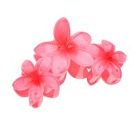 SZYDD 3 pinzas grandes de Frangipani en forma de flores coloridas para mujeres jóvenes, coleta de caballo, exquisitas pinzas para el pelo para el cuidado de la piel de las mujeres y accesorios de