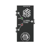 SZYDD ABY Selector de línea ABY Interruptor de canal AB Interruptor de efecto de guitarra, pedal de guitarra True Bypass, piezas de pedal de efecto AB Box, 88 x 48,5 x 41 mm, negro