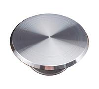 SZYDD Bandeja giratoria redonda de acero inoxidable para decoración de tartas de 10 pulgadas, plataforma giratoria para tartas para el hogar