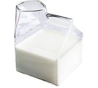 SZYDD Botellas de agua de vidrio de 350 ml, botellas de agua de cartón de leche, recipientes de agua para uso doméstico