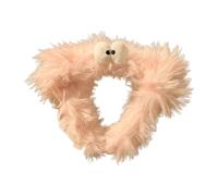 SZYDD Diadema de felpa divertida y fea con ojos pequeños para lavar la cara, práctica diadema de maquillaje para mujer, diadema ancha, diadema elástica para el cuidado de la piel, diadema de felpa
