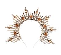 SZYDD Diadema de Virgen María, diadema de disfraz de Virgen María, diadema de diosa del sol, diadema para mujer, accesorios para el cabello de fiesta
