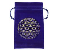 SZYDD Flower of Life - Bolsa de almacenamiento de tarjetas de tarot de adivinación para objetos pequeños, bolsa de almacenamiento de adivinación de flores de la vida, bolsa de almacenamiento de