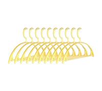 SZYDD Perchas semicirculares de plástico sin costuras, 10 piezas, perchas de plástico sin costuras, para secar ropa