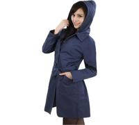 SZYDM Chaqueta Protectora contra la radiación EMF, con Gorra extraíble, Ropa de Trabajo de Tejido Faraday, Ropa antiradiación de Fibra metálica,Azul,XL