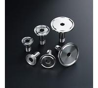 SZZAVCOIW 2 uds DN8 Adaptador de conversión Recta 304 SS Conector virola Tubo for válvula solenoide VX2120-08-SS-NO(K34mm)