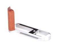 SZZCNOX Agarre de mano en forma de L para cámara digital Leica Q3/Q3 43/Q3 monocrom/Q2, soporte seguro de metal para Leica Q3 Series, placa de liberación rápida integrada para Arca (plata, palisandro)