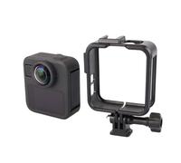SZZCNOX Carcasa protectora para cámara de acción Go Pro Max 2, funda de marco de plástico con soporte de zapata fría y base de montaje de liberación rápida y accesorios de tornillo largo
