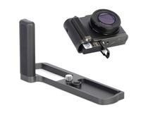 SZZCNOX Empuñadura de metal para soporte Panasonic Lumix ZS300 L (gris) | Soporte para mango de cámara, con agujero roscado de 0.25 a 20 pulgadas y apertura del compartimento de la batería