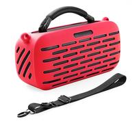 SZZCNOX Funda de silicona para altavoz portátil Bose SoundLink Max, funda protectora suave con correa para el hombro para Bose SoundLink Max Audio (rojo)