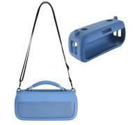 SZZCNOX Funda de silicona para audio Bluetooth inalámbrico Bose SoundLink Max, funda de transporte de viaje con correa para el hombro para altavoces portátiles Bose SoundLink Max (azul)