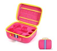 SZZCNOX Funda de transporte de EVA compatible con Little Tikes Story Dream Machine Books Starter Set, organizador portátil para juguetes Little Tikes Storytelling, bolsa de viaje con asa, Pink, Small