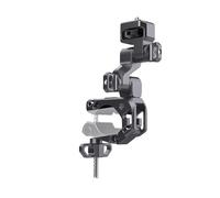 SZZCNOX Soporte de abrazadera de cámara para manillar de bicicleta y motocicleta para cámaras DJI Action/Insta360, adaptador de montaje de cámara súper abrazadera con accesorios de tornillo de 1/4