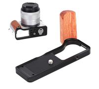 SZZCNOX - Soporte de metal para cámara digital Canon EOS R50 V, empuñadura en forma de L con placa de liberación rápida integrada para Arca, sin bloqueo a la batería y compartimento para tarjetas de