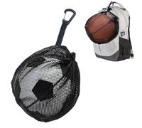 SZZETK Ballnetz 1 Pelota, Bolsa de Baloncesto con Cordón, Red para Pelotas, Mochila Portátil de Pelota, Mochila Red Portátil de Bola, Saco de Pelota, aAccesorios de Balbuceo de Voleibol de Tenis