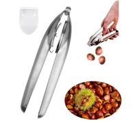 SZZETK Pinza para Castañas, Corta Castañas, Alicates Castañas, Abridor de latas de Castañas de Acero Inoxidable, Chestnut Cutter Opener, con Garras de Castaño, para Castañas, Otros Frutos Secos
