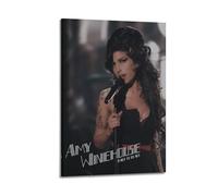 Szzmyo Amy Winehouse - Póster decorativo con diseño de álbum de espalda a negro, pintura moderna y estética, póster decorativo para dormitorio, sala de estar, póster de 30 x 45 cm, estilo marco