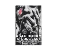 Szzmyo ASAP Rocky - Póster de álbum, póster en lienzo, 12 x 18 pulgadas, sin marco, para dormitorio, sala de estar, baño, aula, decoración de oficina