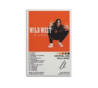 Szzmyo Central CEE Póster de Álbum del Salvaje Oeste - Lienzo Estético Moderno Decorativo para Dormitorio y Sala de Estar - 30 x 45 cm, Sin Marco