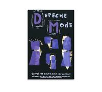 Szzmyo Depeche Mode - Póster de canciones de fe y devoción, lienzo estético moderno, decoración de dormitorio, sala de estar, 30 x 45 cm, sin marco