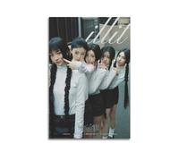 Szzmyo ILLIT Póster Super Real Me Álbum Póster Cuadro Decorativo Moderno Estético Lienzo Póster Arte Dormitorio Sala Decoración Póster Póster 30 x 45 cm Sin Marco