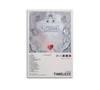 szzmyo Jhayco - Póster de Timelezz con diseño de álbum decorativo, pintura moderna y estética, lienzo para dormitorio, sala de estar, póster de 40 x 60 cm, estilo sin marco