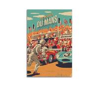 Szzmyo Le Mans - Póster decorativo con pintura moderna y estética, lienzo para dormitorio, sala de estar, póster decorativo de 60 x 90 cm, estilo sin marco