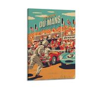 szzmyo Le Mans - Póster decorativo con pintura moderna y estética, lienzo para dormitorio, sala de estar, póster decorativo de 30 x 45 cm, estilo marco
