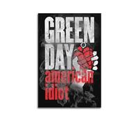 Szzmyo Póster de Green Day con diseño de álbum de americano, pintura decorativa moderna y estética, póster de lienzo para dormitorio, decoración de sala de estar, póster de 30 x 45 cm, estilo
