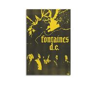 szzmyo Póster decorativo de Fontaines D.C. Cuadro decorativo moderno en lienzo estético para dormitorio, sala de estar, póster decorativo de 60 x 90 cm, estilo sin marco