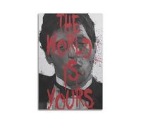 szzmyo Scarface - Póster decorativo de la película con pintura moderna y estética, lienzo para dormitorio, sala de estar, póster decorativo de 50 x 75 cm, estilo sin marco