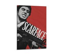 szzmyo Scarface - Póster decorativo de la película con pintura moderna y estética, lienzo para dormitorio, sala de estar, póster decorativo de 30 x 45 cm, estilo marco