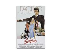Szzmyo Scarface - Póster decorativo de la película, pintura moderna y estética, póster de lienzo para dormitorio, sala de estar, póster decorativo de 30 x 45 cm, estilo sin marco