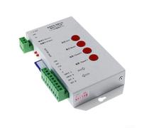 T-1000S Controlador de píxeles LED para tiras WS2812B - 2048 píxeles para tarjeta SD programable unidad de control de luz RGB para bricolaje decoración del hogar configuración de juegos 159 x 89 mm
