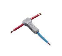 T-21 100PCS T Type Joint 18AWG 0.75mm Tapping Wire 23~20AWG 0.3~0.5mm Wire Connector Cable Quick Splice Crimp Terminals