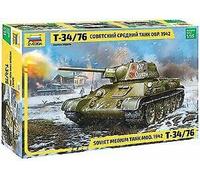 Zvezda Turret Sov 530003686 1:35 T-34/76 Mod.1942 Hexag. Turret Sov. - Maqueta de maqueta, Kit de Montaje de plástico, para Montar, réplica Detallada, Multicolor