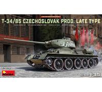 T-34-85 Checoslovaca Tank Prod. Late Type 1 :3 5 Plástico Modelo Kit Miniart