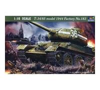 T-34/85 Modelo 1944 Fábrica 183A 1/16 De TRUMPETER: Tanque Soviet Emblématiq